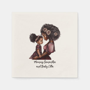 Serviette En Papier Belle mère et fille noire (28)