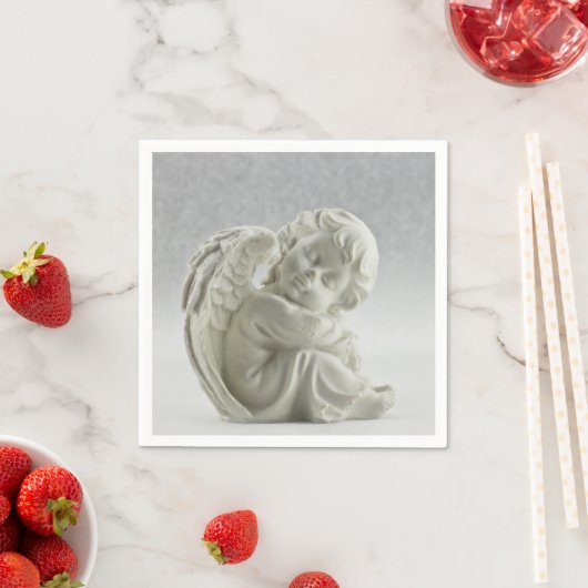 Serviette En Papier Belle Papier Angel Napkin (En situation)