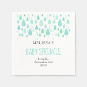 Serviette En Papier Belle Raindrops Couples Bébé Sprinkle / Douche (Devant)