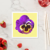 Serviette En Papier Belle sansy violet (En situation)