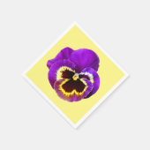 Serviette En Papier Belle sansy violet (Coin)