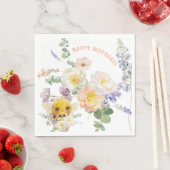 Serviette En Papier Belle serviettes de déjeuner d'abeille (En situation)