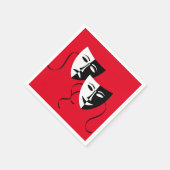 Serviette En Papier Belle soirée cinéma masque (Coin)