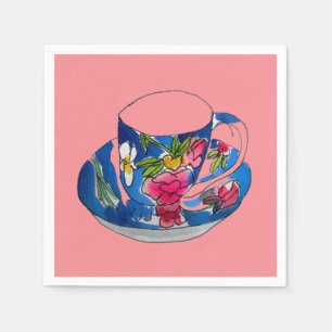 Serviette En Papier Belle soirée tasse de thé originale
