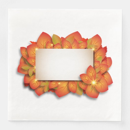 Serviette En Papier Belle table Thanksgiving serviettes personnalisabl (Devant)
