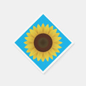 Serviette En Papier Belle tournesol d'été (Coin)