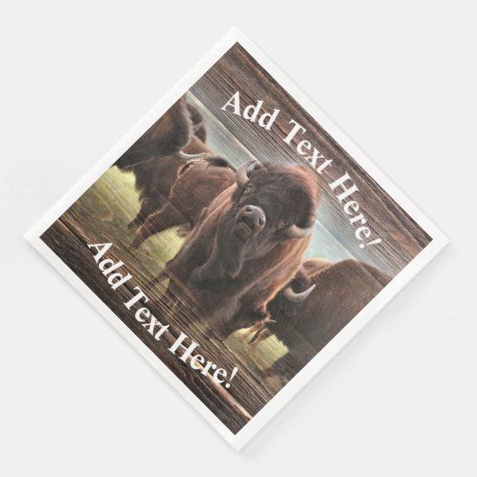 Serviette En Papier Belle Trousse De Buffalo (Coin)