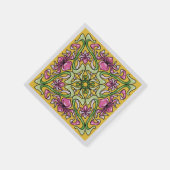 Serviette En Papier Belle tuile Art Nouveau avec fleurs Iris (Coin)