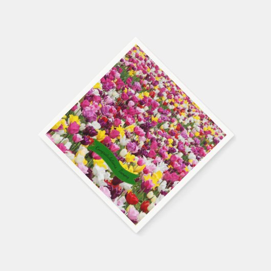 Serviette En Papier Belle Tulip Garden Papier serviettes (Coin)