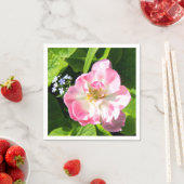 Serviette En Papier Belle tulipe rose (En situation)