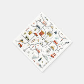 Serviette En Papier Belle Voiture Anniversaire (Coin)