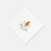 Serviette En Papier Belle Western Dark Mariage Brown (Coin)