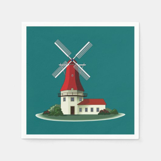 Serviette En Papier Belle Windmill Smock (Devant)