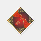 Serviette En Papier Belles boules de Noël aux coins décoratifs (Coin)