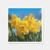 Serviette En Papier Belles Daffodiles Jaunes (Devant)