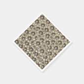 Serviette En Papier Belles fleurs de diamant (Coin)