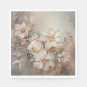 Serviette En Papier Belles fleurs élégantes (Devant)