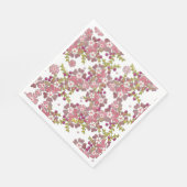 Serviette En Papier Belles fleurs en verre, (Coin)