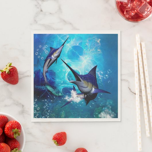 Serviette En Papier Belles marlins (En situation)