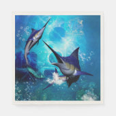 Serviette En Papier Belles marlins (Devant)