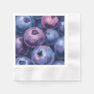 Serviette En Papier Belles myrtilles   Peinture de fruits
