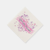 Serviette En Papier Belles papillons (Coin)