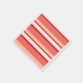 Serviette En Papier Belles rayures blanches roses (Coin)