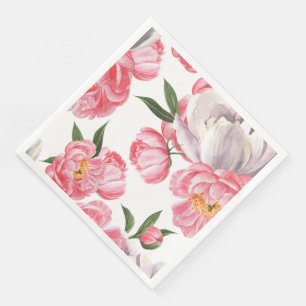 Serviette En Papier Belles Roses