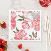 Serviette En Papier Belles Roses (En situation)