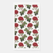 Serviette En Papier Belles Roses Rouges (Devant)