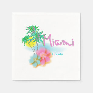 Serviette En Papier Belles serviettes de Miami la Floride