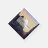 Serviette En Papier Belles serviettes Mariage Sunset Mountain (Coin)