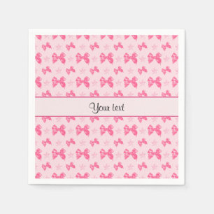 Serviette En Papier Belles vaches en satin rose