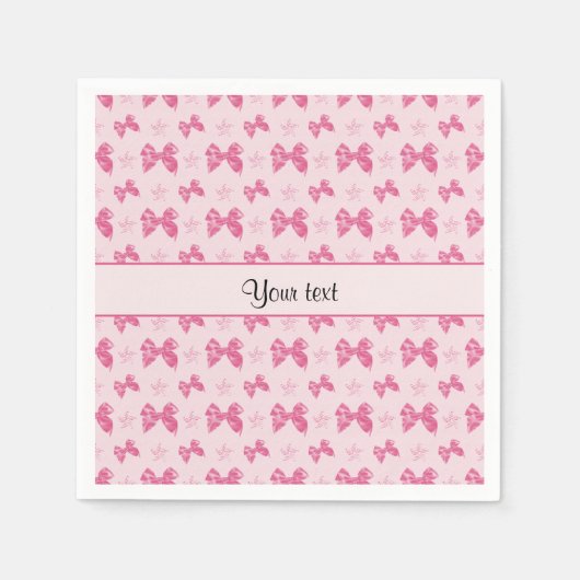 Serviette En Papier Belles vaches en satin rose (Devant)