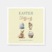 Serviette En Papier Bénédiction de Pâques (Devant)