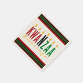 Serviette En Papier Bénédictions de Kwanzaa | Kinara (Coin)