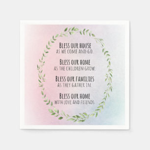 Serviette En Papier Bénédictions pour votre maison et votre famille