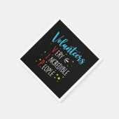 Serviette En Papier Bénévoles VIP Bénévolat Charité Resc (Coin)