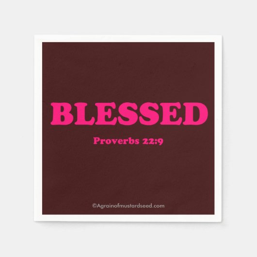 Serviette En Papier Béni (Devant)