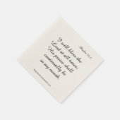 Serviette En Papier Bénissez Le Seigneur (Coin)