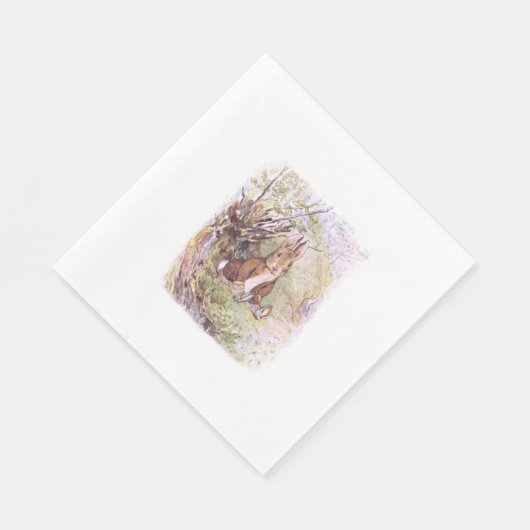 Serviette En Papier Benjamin Bunny (par Beatrix Potter) (Coin)