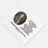 Serviette En Papier Benjamin Franklin Ne Pas être Oublié Lecture Écrit (Coin)