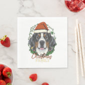 Serviette En Papier Berese Mountain Dog Lights Christmas Matching Fam (En situation)