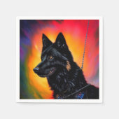 Serviette En Papier Berger allemand (Devant)