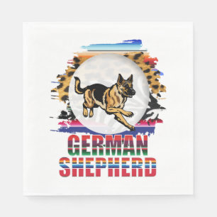 Serviette En Papier Berger allemand