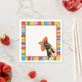 Serviette En Papier Berger allemand Fiesta (En situation)