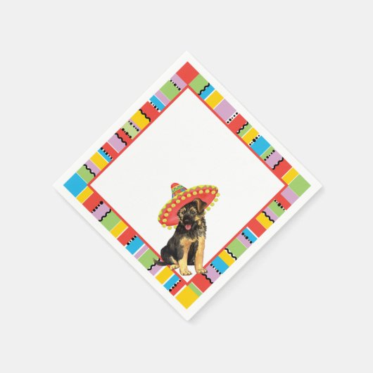 Serviette En Papier Berger allemand Fiesta (Coin)