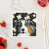 Serviette En Papier Berger Australien   (En situation)