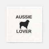 Serviette En Papier berger australien aussie amant (Devant)