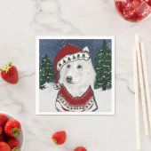Serviette En Papier Berger Blanc Suisse (En situation)